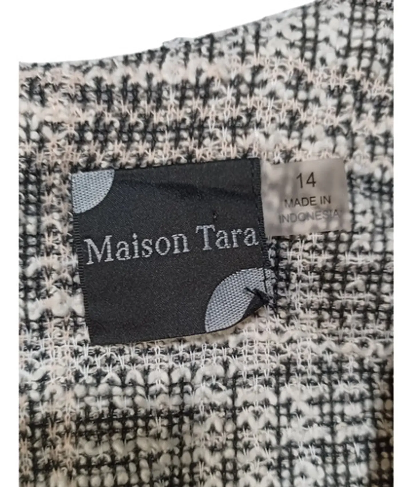Vestido de Tweed Manga Corta Maison Tara - Talla L 7