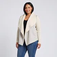 Chaqueta Abierta Tipo Cárdigan Tejido Y Gamuza - Talla XL - Miniatura 1