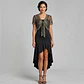 Vestido De Fiesta Ajustado Asimétrico Con Bolero Talla M - Miniatura 1