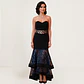 Vestido de Fiesta Strapless con Falda Sirena - Talla M - Miniatura 1