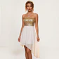 Vestido Corto De Fiesta De Gasa Con Lentejuelas Asos Talla M - Miniatura 1