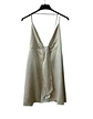 Vestido Zara Satinado Color Champán Cuello Halter - Talla S - Miniatura 5
