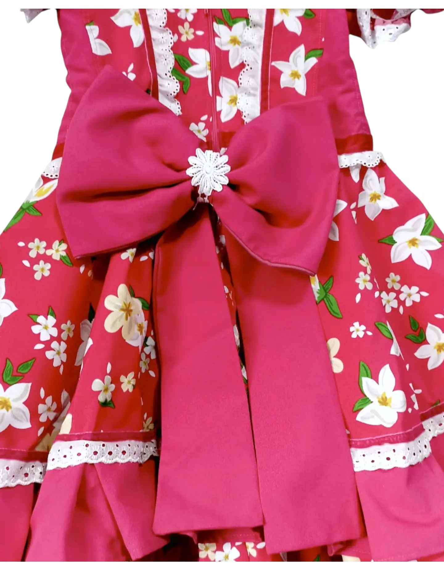 Vestido de Huasa China Para Niña 5 - 6 Años  4