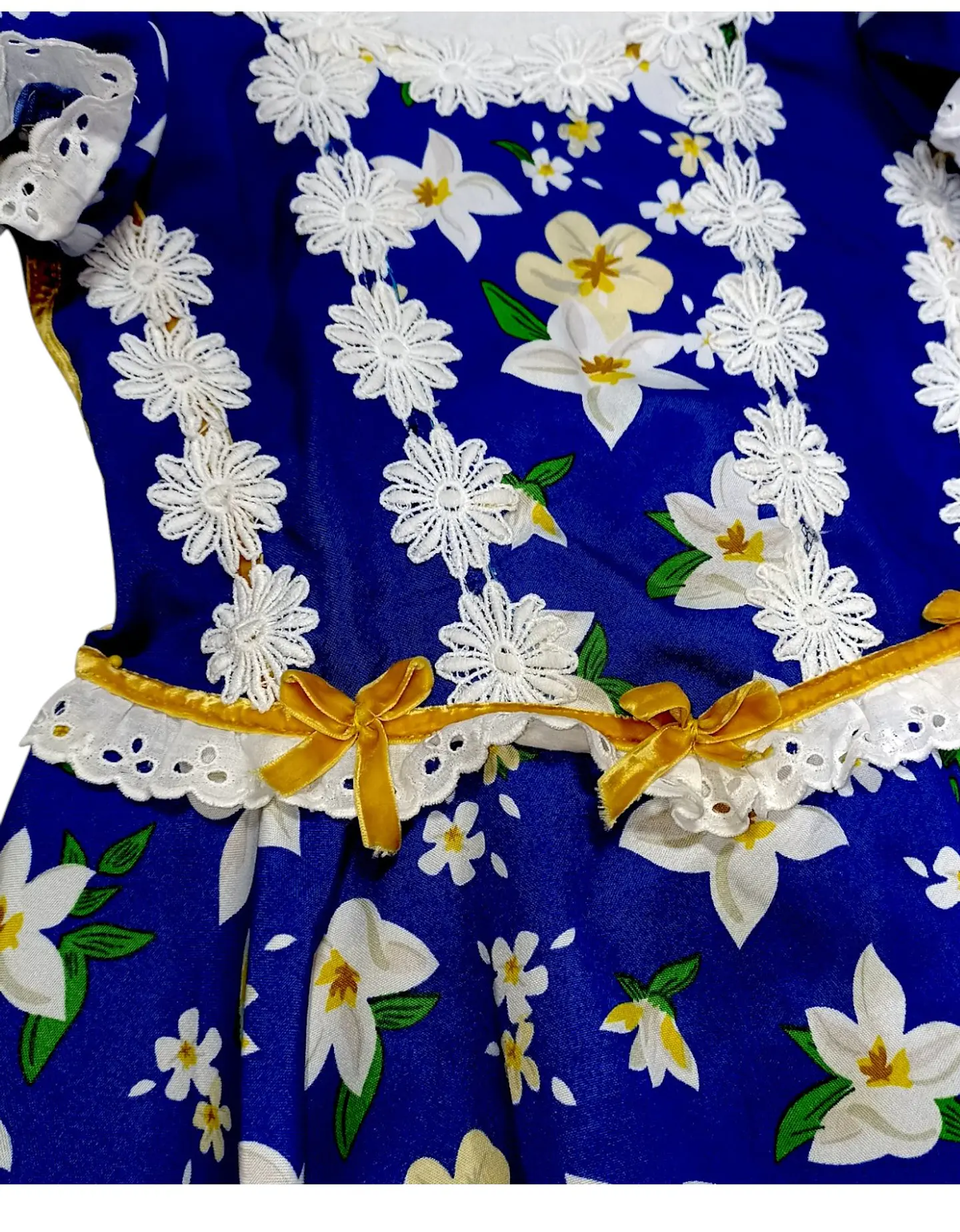 Vestido Huasa China Azul Para Niña 6 A 8 Años - Como Nuevo 6