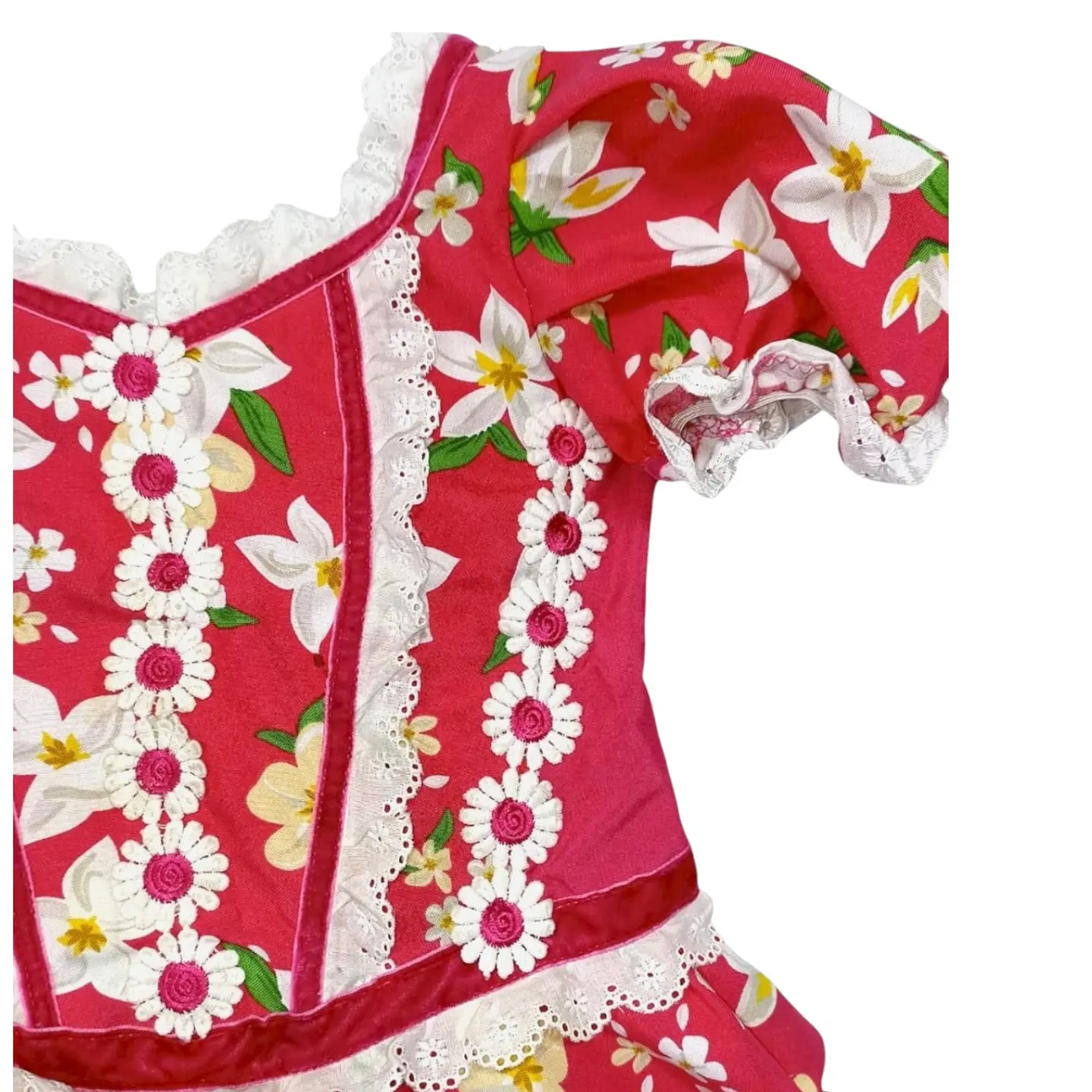Vestido de Huasa China Para Niña 5 - 6 Años  5