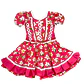 Vestido de Huasa China Para Niña 5 - 6 Años  - Miniatura 2
