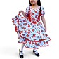 Vestido Huasa China Estampado Floral Para Niña 6 - 8 Años - Miniatura 1