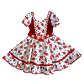 Vestido Huasa China Estampado Floral Para Niña 6 - 8 Años - Miniatura 4