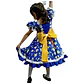 Vestido Huasa China Azul Para Niña 6 A 8 Años - Como Nuevo - Miniatura 2