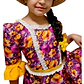 Vestido de Huasa China Manga 3/4 -  Para Niña de 6 - 7 Años - Miniatura 5