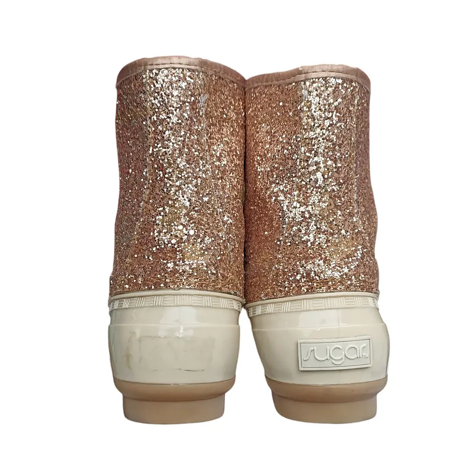 Botas de Nieve Lluvia Sugar Skipper Con Glitter - Talla 38 5