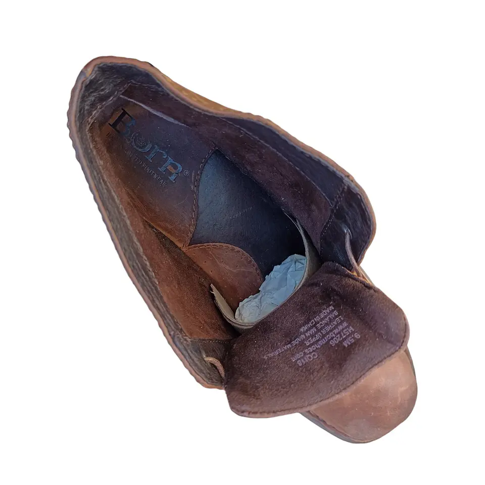 Botín Tipo Chukka Born Cuero Genuino Para Hombre Talla 41.5 7