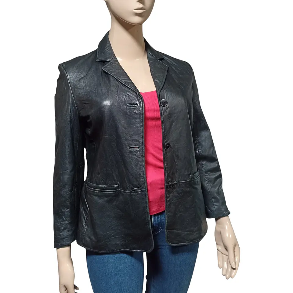 Chaqueta Blazer Vintage Sonoma Cuero Genuino Talla L - XL 2