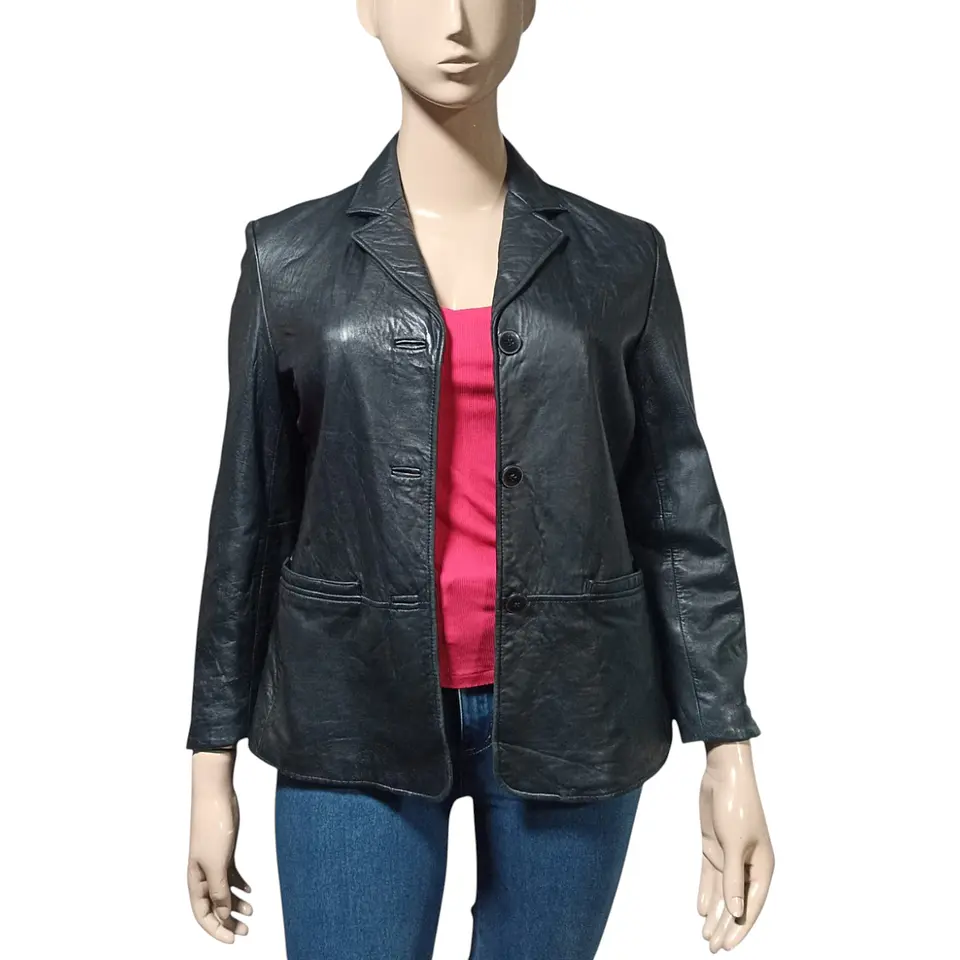 Chaqueta Blazer Vintage Sonoma Cuero Genuino Talla L - XL 4