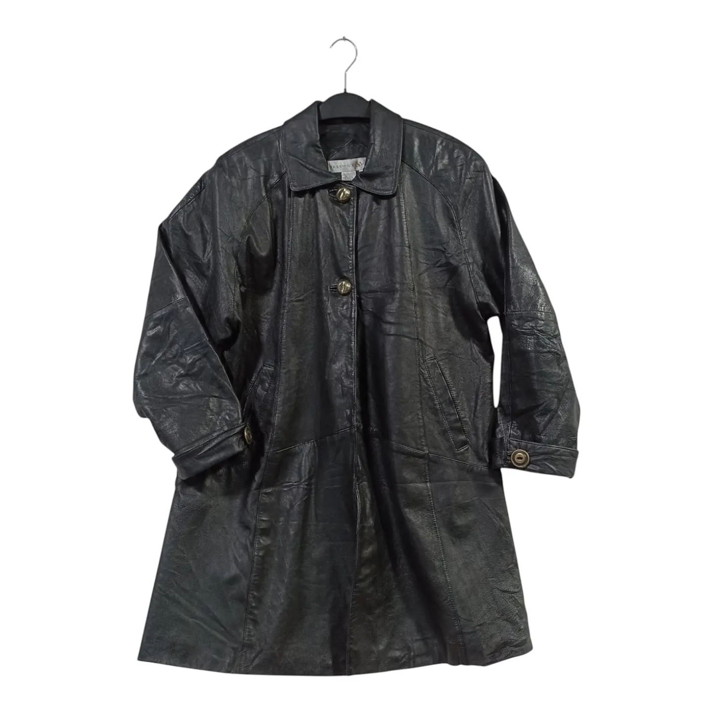Abrigo Vintage Cuero Genuino Calce Holgado Oversize M - XL 7