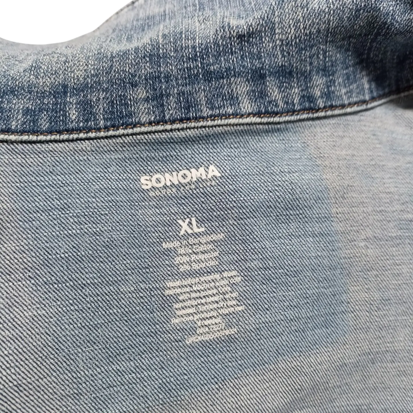 Chaqueta de Mezclilla Elastizada Sonoma - Unisex Talla XL 9