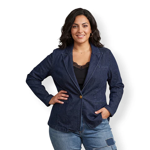 Chaqueta de Mezclilla Tipo Blazer I. N. C. - Talla XL - 2XL