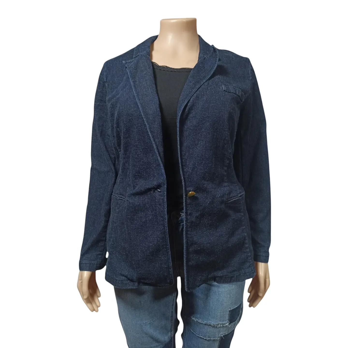 Chaqueta de Mezclilla Tipo Blazer I. N. C. - Talla XL - 2XL 7