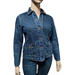 Chaqueta de Mezclilla Entallada Para Mujer Talla L - XL - Miniatura 4