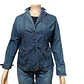 Chaqueta Tipo Blazer de Mezclilla Elastizada - Talla Grande 3XL - Miniatura 3