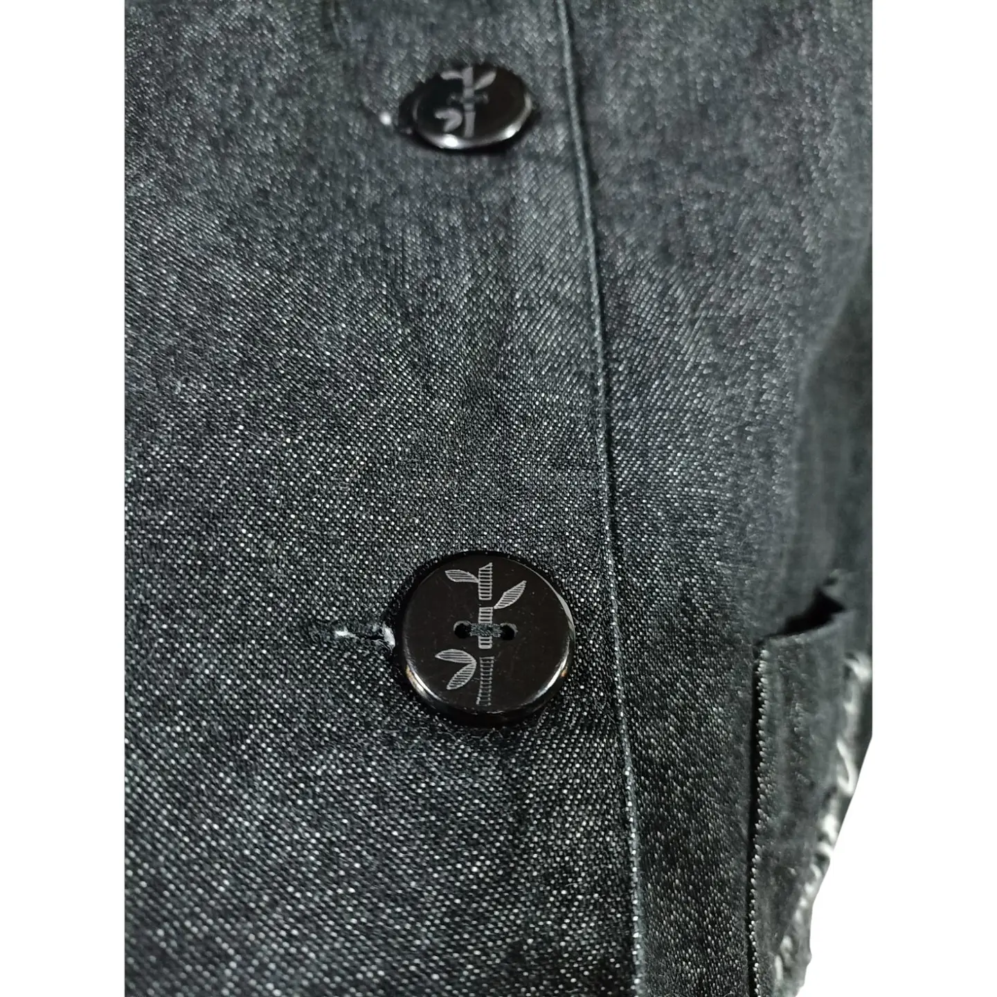 Chaqueta Tipo Blazer de Mezclilla Con Bordado Floral Talla XL - 2XL 8