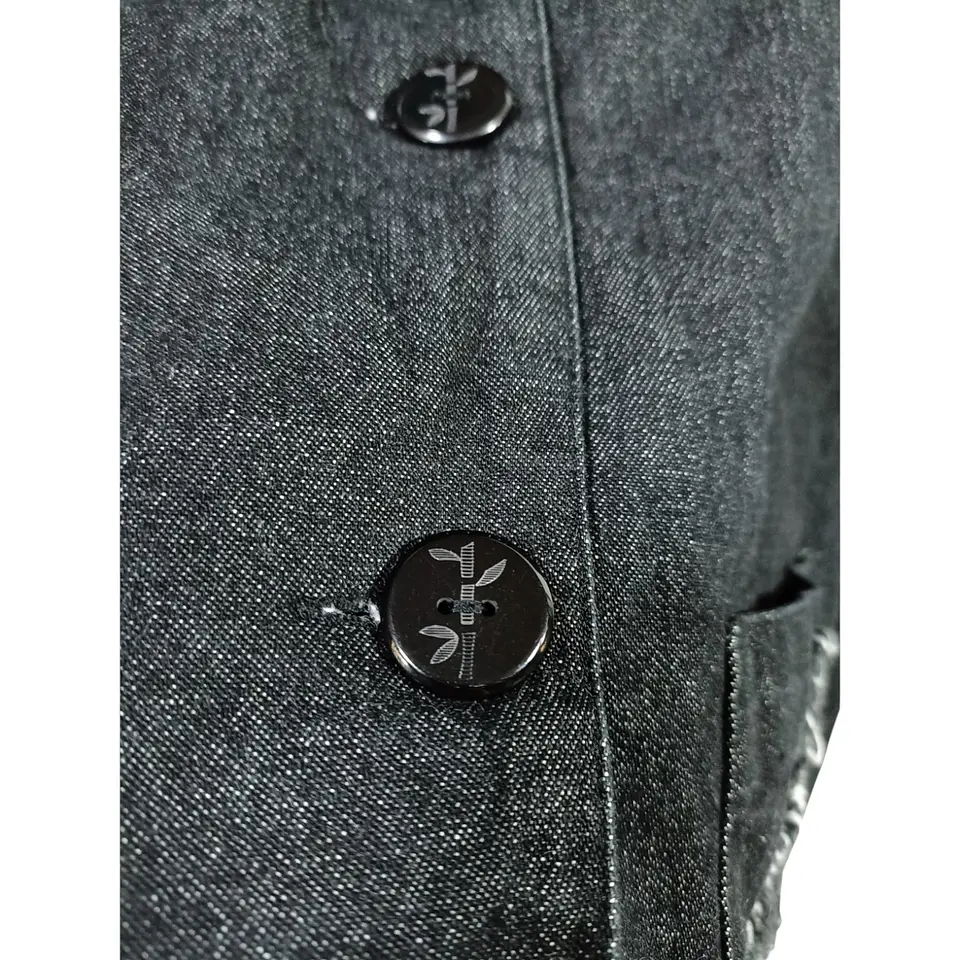 Chaqueta Tipo Blazer de Mezclilla Con Bordado Floral Talla XL - 2XL 8
