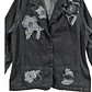 Chaqueta Tipo Blazer de Mezclilla Con Bordado Floral Talla XL - 2XL - Miniatura 6