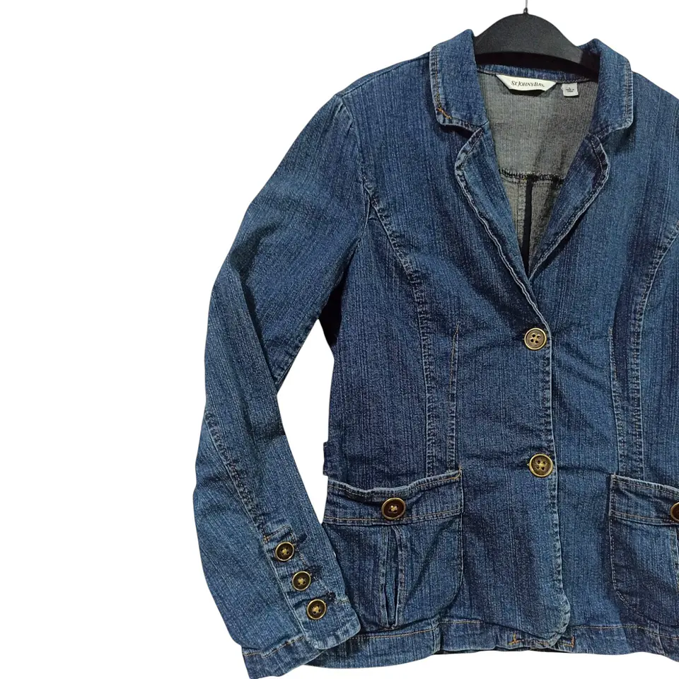 Chaqueta Tipo Blazer Vintage de Mezclilla Stretch St. Johns Bay - Talla L 6