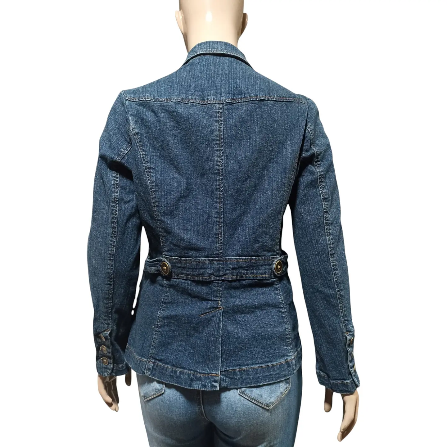 Chaqueta Tipo Blazer Vintage de Mezclilla Stretch St. Johns Bay - Talla L 5