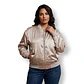 Chaqueta Bomber Pacsun de Satin Dorado - Unisex Talla L - Miniatura 1