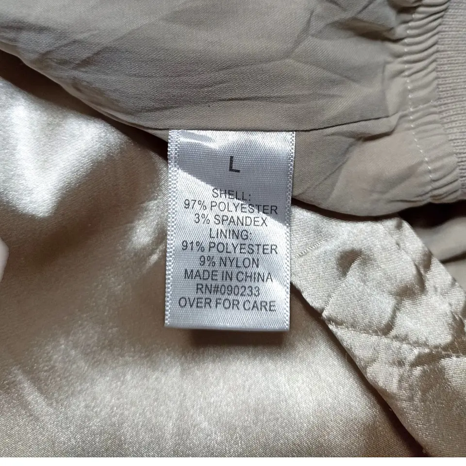Chaqueta Bomber Pacsun de Satin Dorado - Unisex Talla L 8