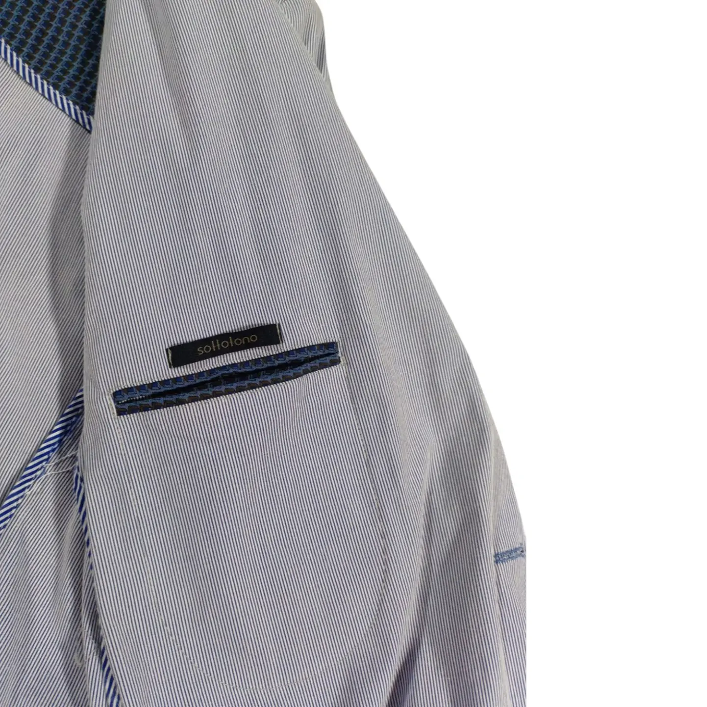 Blazer Italiano Importado Sottotono Ligero a Rayas - Talla M 6