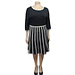Vestido Tejido Acampanado Manga Corta - Talla Grande 3XL - Miniatura 2