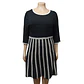 Vestido Tejido Acampanado Manga Corta - Talla Grande 3XL - Miniatura 4