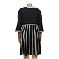 Vestido Tejido Acampanado Manga Corta - Talla Grande 3XL - Miniatura 5