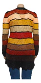Tapado de Hilo Tejido a Mano Rayas Y Colores Estándar XL-2XL - Miniatura 4