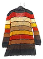 Tapado de Hilo Tejido a Mano Rayas Y Colores Estándar XL-2XL - Miniatura 6
