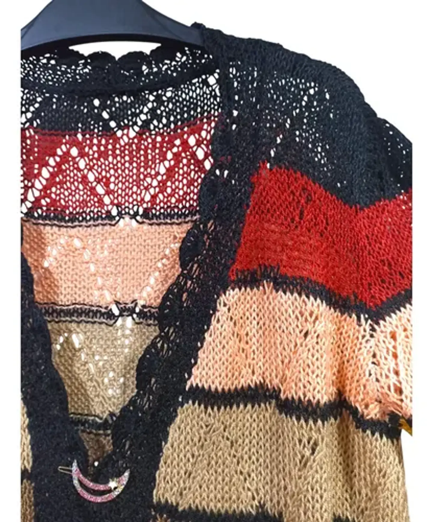 Tapado de Hilo Tejido a Mano Rayas Y Colores Estándar XL-2XL 8