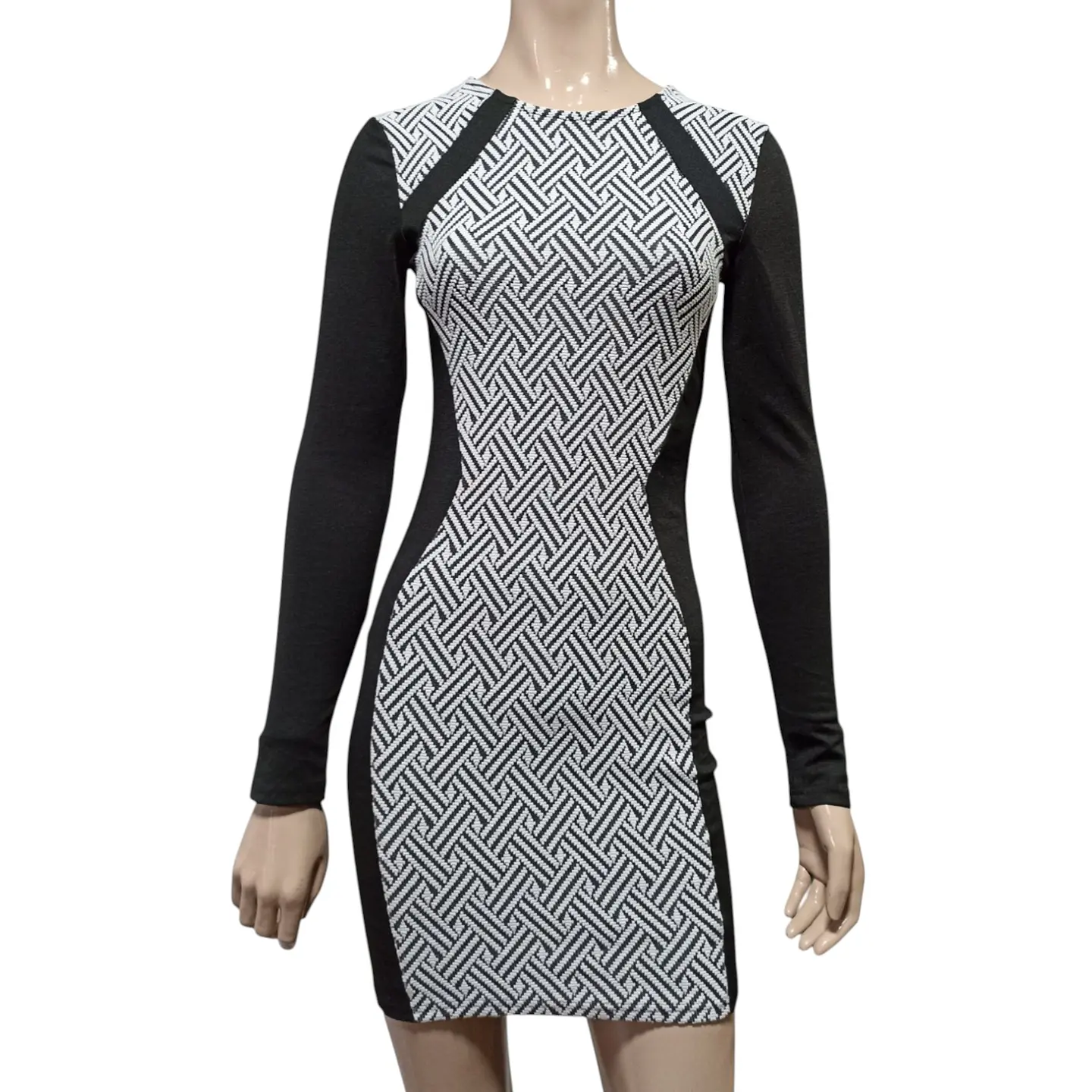 Vestido Ajustado H&M Divided Manga Larga Talla XS 3