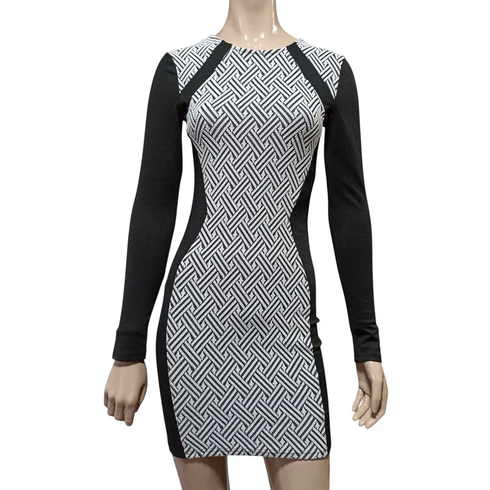 Vestido Ajustado H&M Divided Manga Larga Talla XS 3