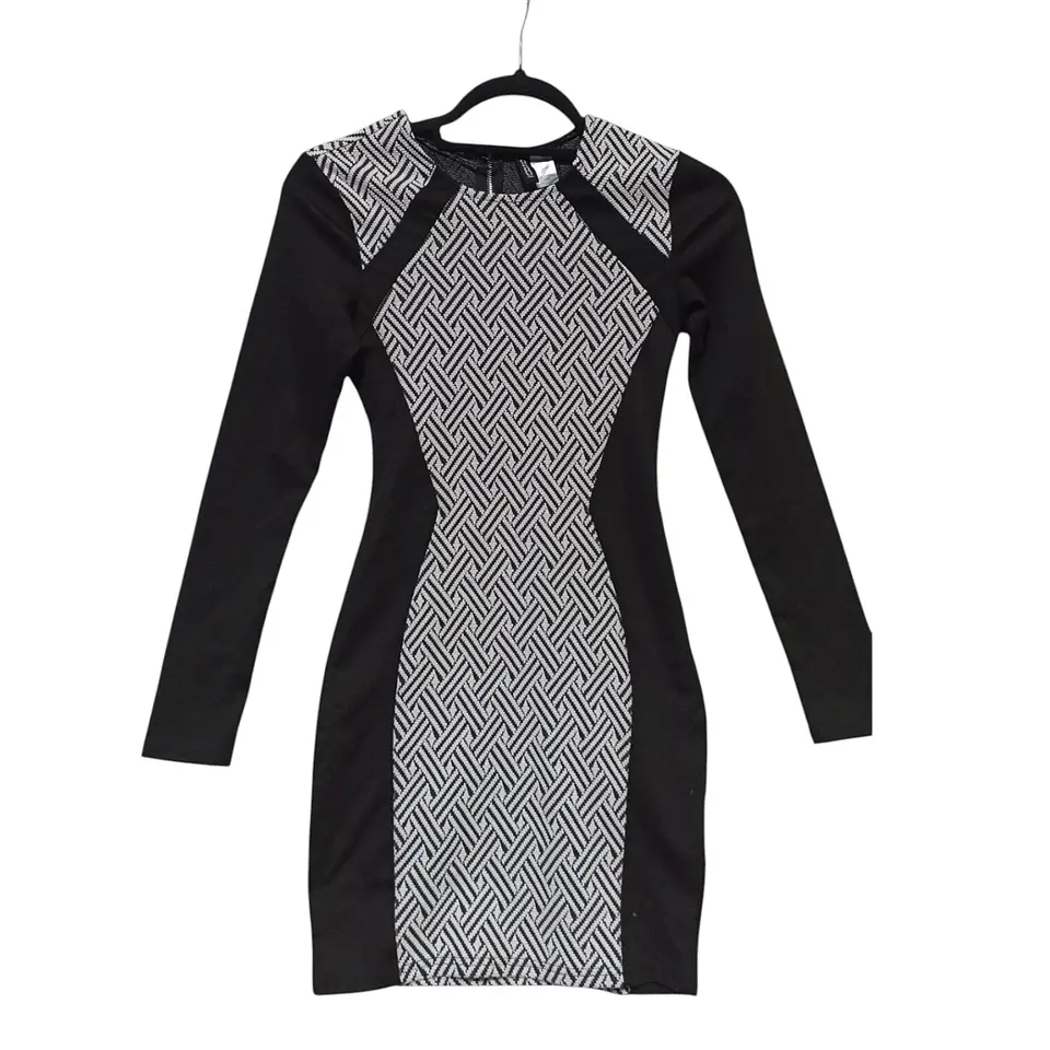 Vestido Ajustado H&M Divided Manga Larga Talla XS 5