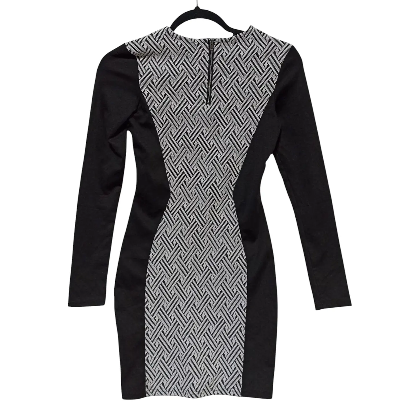 Vestido Ajustado H&M Divided Manga Larga Talla XS 6
