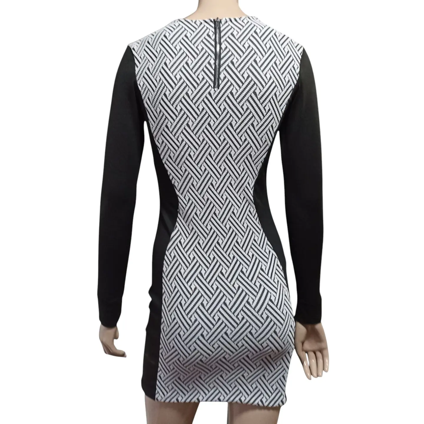 Vestido Ajustado H&M Divided Manga Larga Talla XS 4