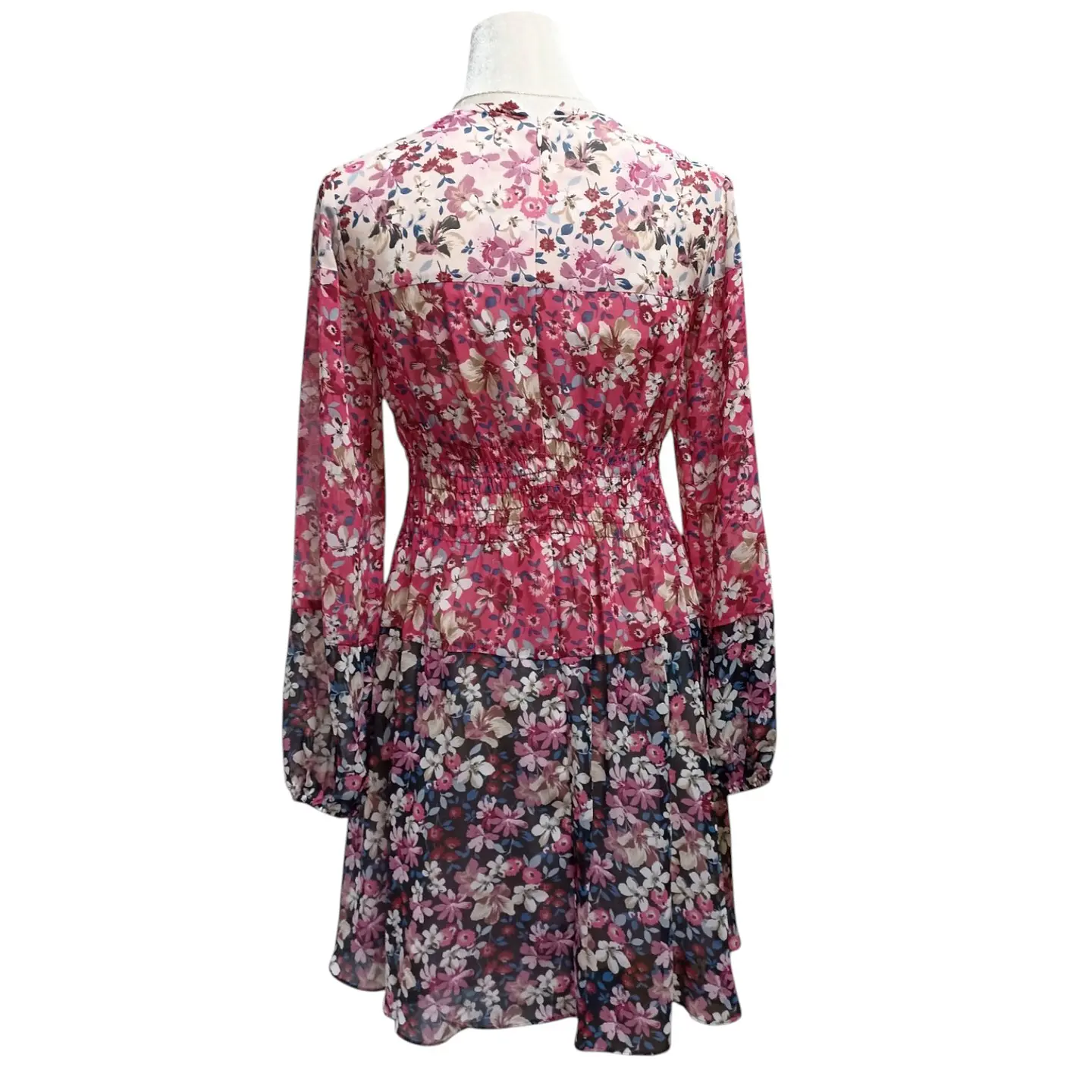 Mini Vestido de Gasa con Estampado Floral Eliza J. - Talla S 5