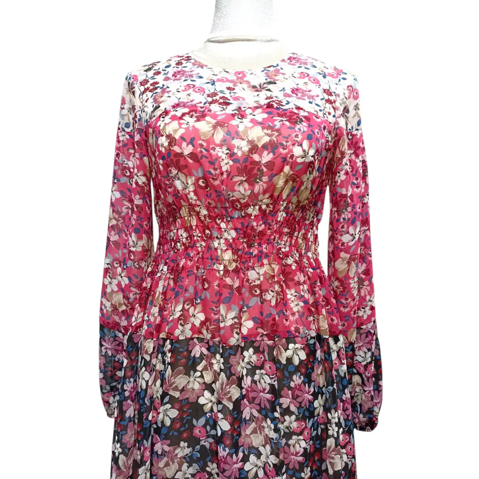 Mini Vestido de Gasa con Estampado Floral Eliza J. - Talla S 6