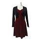 Vestido de Fiesta con Bolero de Terciopelo Burdeo - Talla S - Miniatura 2