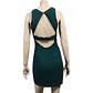 Mini Vestido de Fiesta Verde con Escote en Espalda - Talla S - Miniatura 5