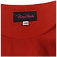 Vestido Rojo con Capa de Gasa Asimétrica - Talla Grande 3XL - Miniatura 6