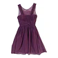 Vestido de Fiesta Corto Juvenil Drapeado Borgoña - Talla M - Miniatura 2