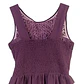 Vestido de Fiesta Corto Juvenil Drapeado Borgoña - Talla M - Miniatura 5